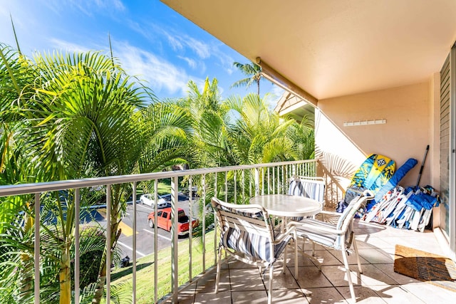 view of balcony