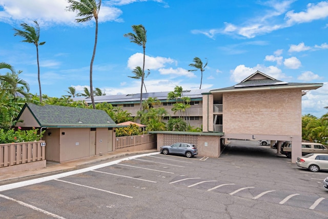 view of car parking