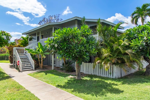 160 Keonekai Rd Unit 11-201, Kihei, HI 96753 - view of front of home featuring stairway