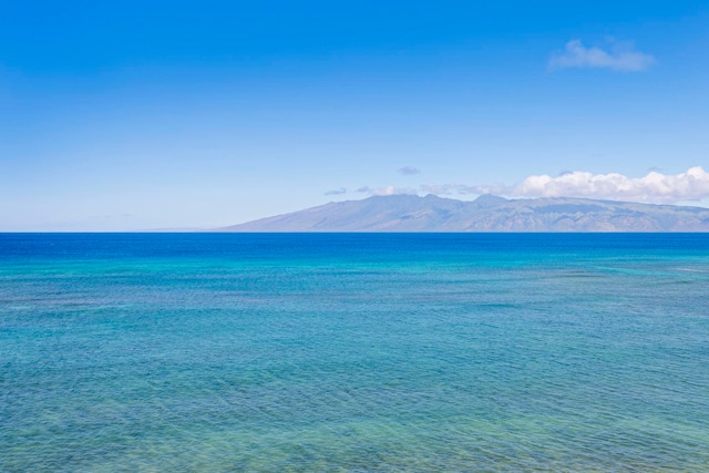 water view with a mountain view