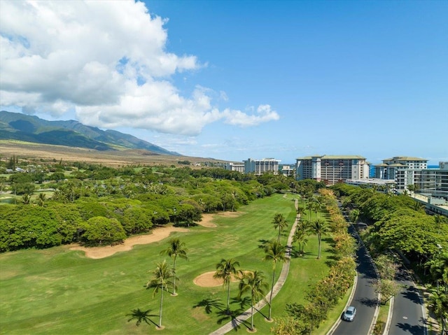 view of home's community with a mountain view