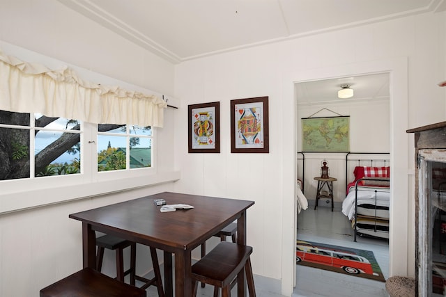 view of dining area