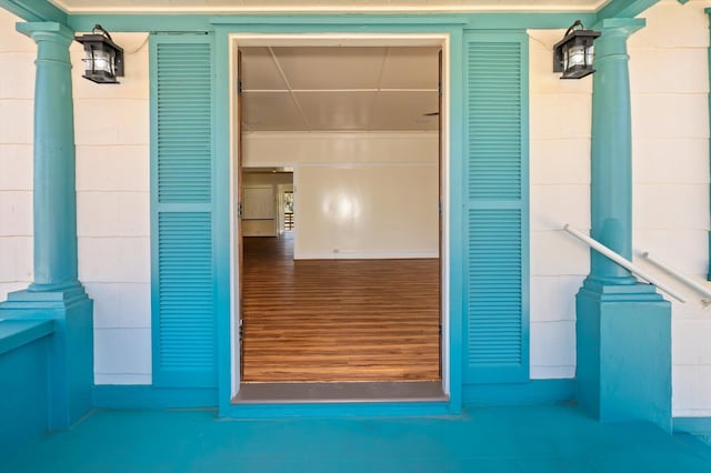 exterior space featuring covered porch