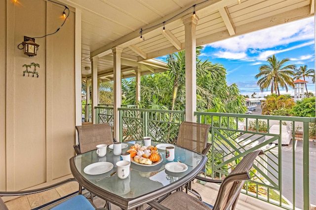 24 One Hali Ln Unit 7-203, Kihei, HI 96753 - balcony with outdoor dining space and a water view