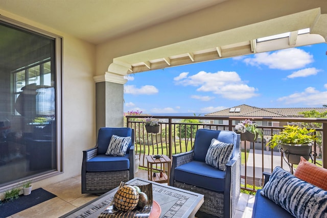 balcony with outdoor lounge area