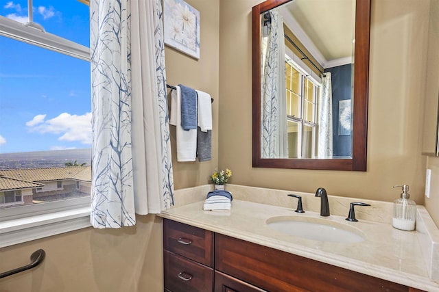 bathroom featuring vanity