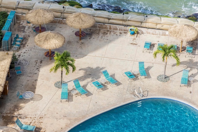 view of pool