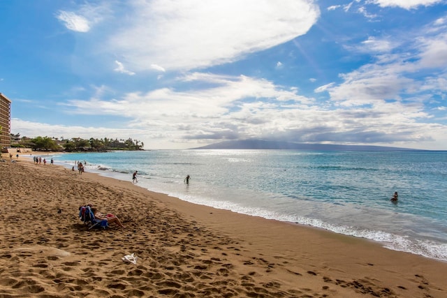 water view featuring nearby beach