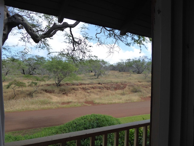 view of yard featuring a rural view