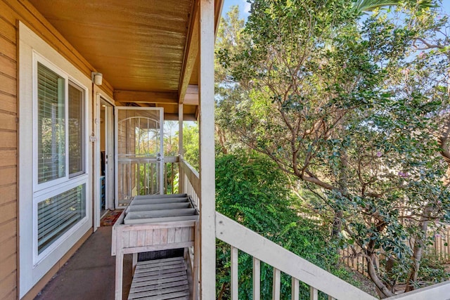 view of balcony