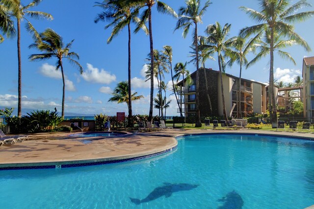 view of pool