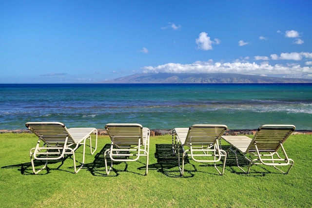 property view of water with a mountain view