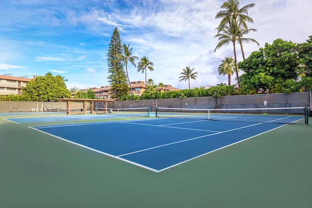 view of sport court