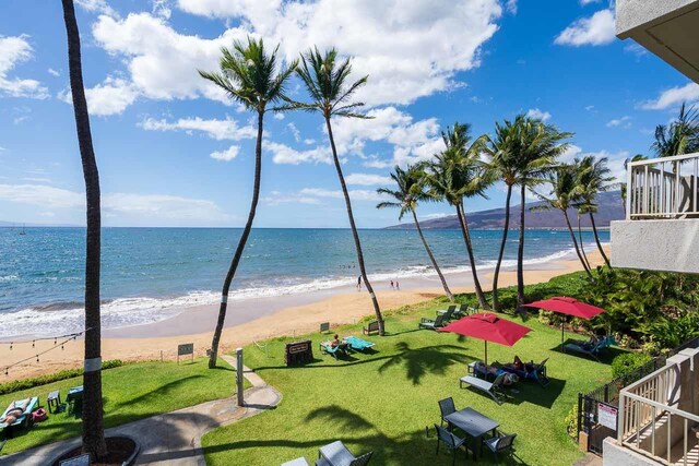 73 N Kihei Rd Unit 306, Kihei, HI 96753 - water view with nearby beach