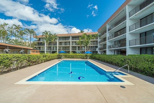 view of pool