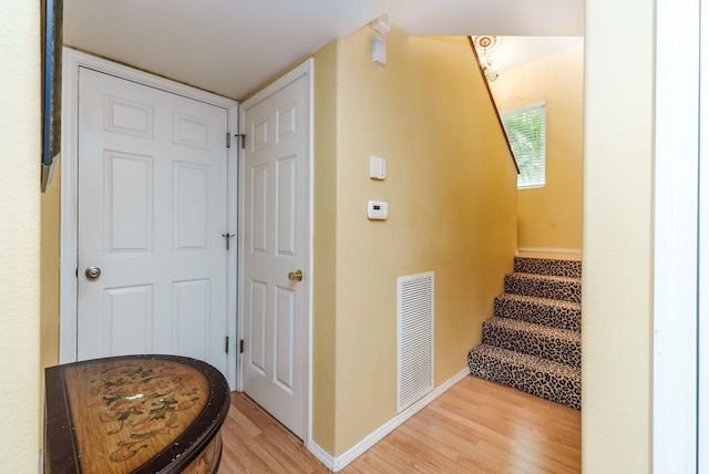 interior space featuring hardwood / wood-style floors