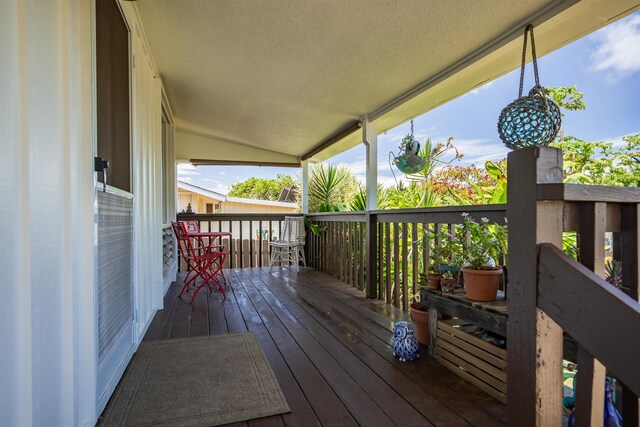 250 Kahiko St, Paia, HI 96779 - view of wooden deck