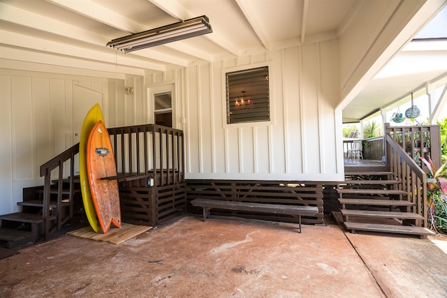 250 Kahiko St, Paia, HI 96779 - doorway to property featuring covered porch