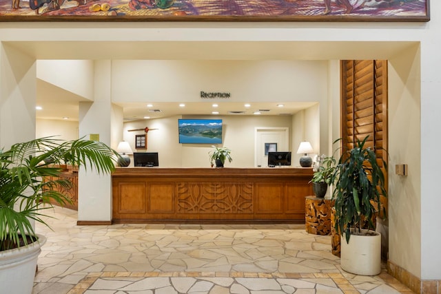 view of welcome area
