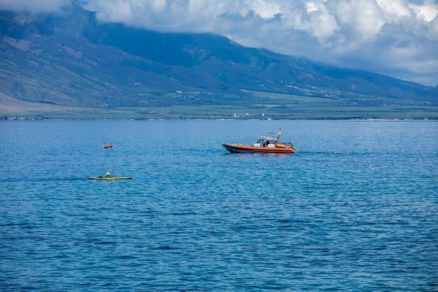 property view of water with a mountain view