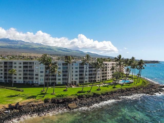 2430 S Kihei Rd Unit 411, Kihei, HI 96753 - water view featuring a mountainous background