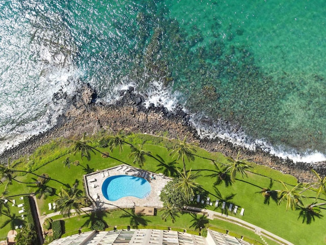 2430 S Kihei Rd Unit 411, Kihei, HI 96753 - drone / aerial view of a pool
