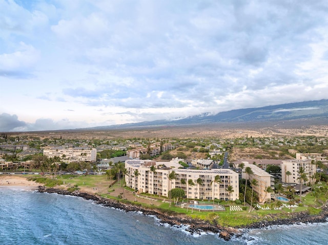 2430 S Kihei Rd Unit 411, Kihei, HI 96753 - drone / aerial view of a water and mountain view