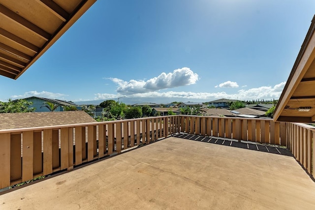 view of patio with a balcony