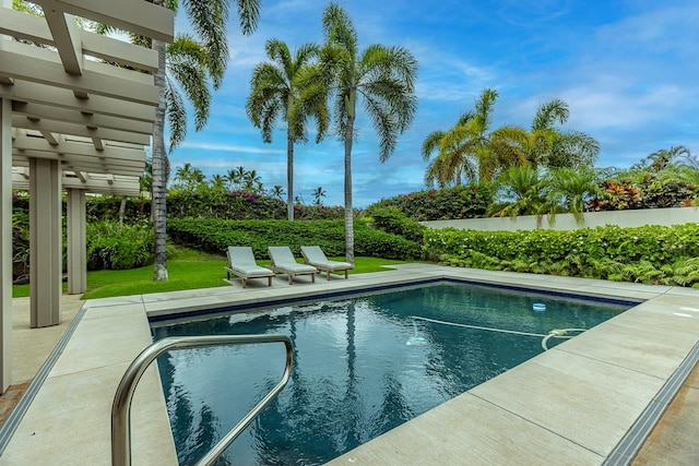 view of pool with a patio