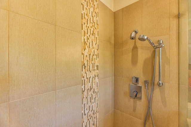 details featuring tiled shower