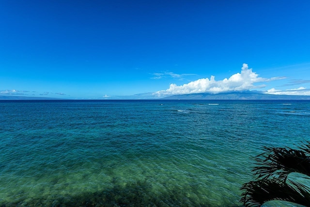 property view of water featuring a mountain view