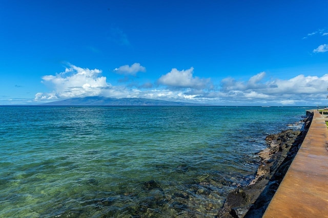 property view of water with a mountain view