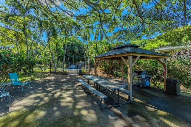 view of home's community featuring a gazebo