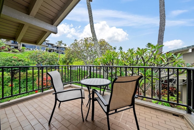 view of balcony