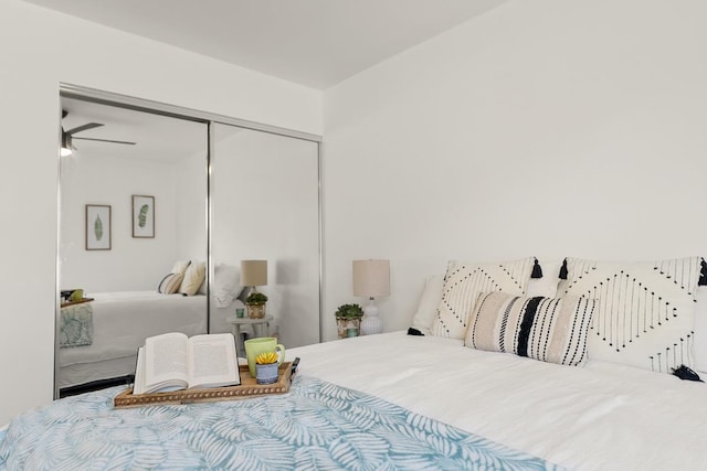 bedroom featuring a closet