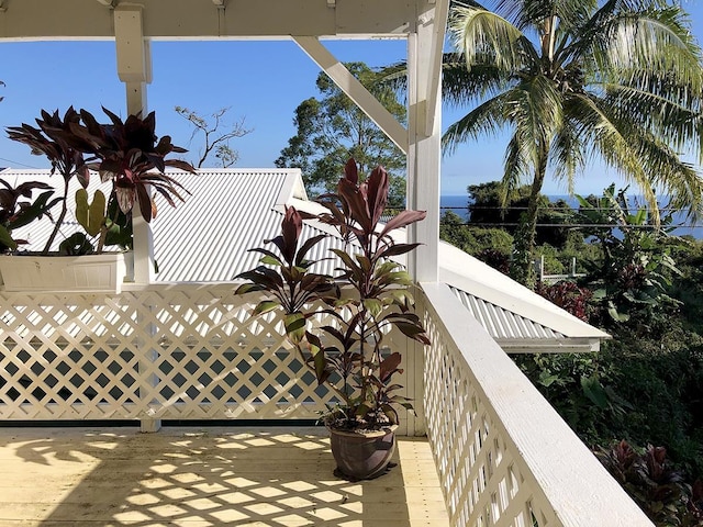 view of balcony