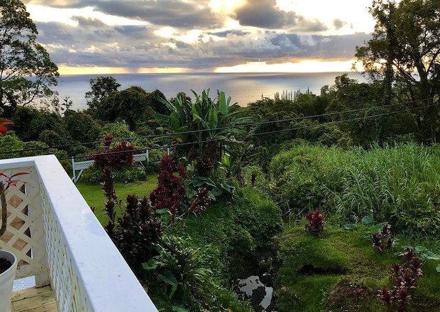 view of water feature