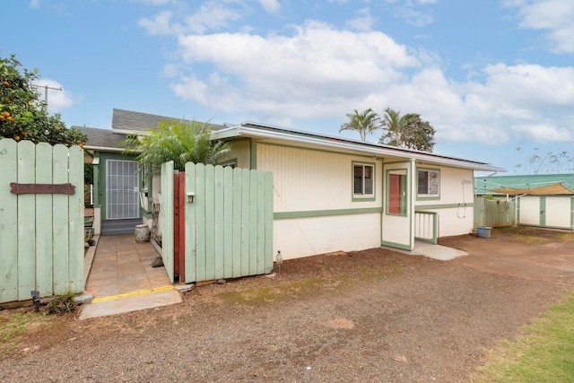 exterior space with fence