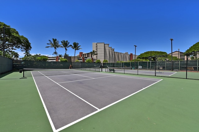 view of tennis court