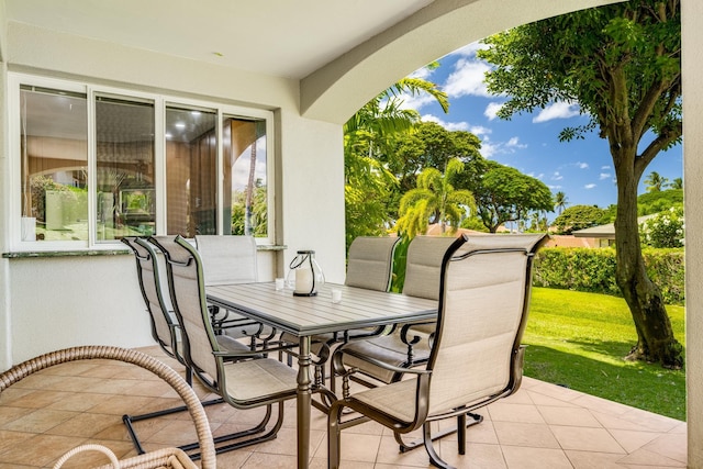 3200 Wailea Alanui Dr Unit 2105, Kihei, HI 96753 - view of patio / terrace with outdoor dining space
