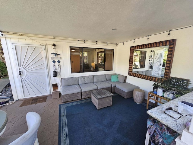 view of patio featuring an outdoor hangout area