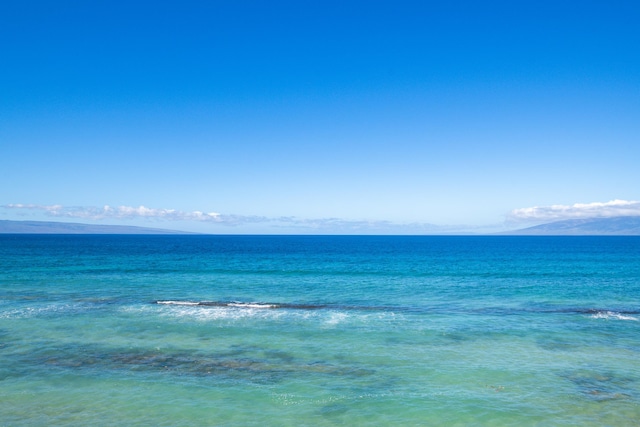 water view with a mountain view