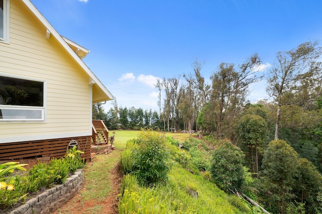 1733 Piiholo Rd, Makawao, HI 96768 - view of yard with stairs