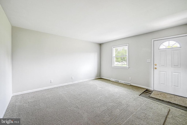 view of carpeted entryway