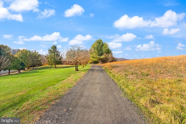 view of road