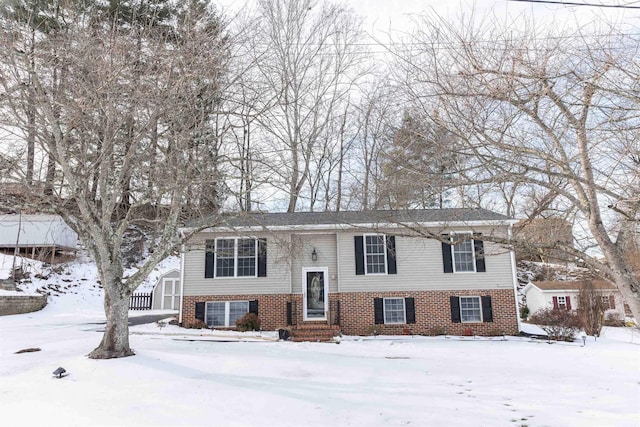 view of split foyer home