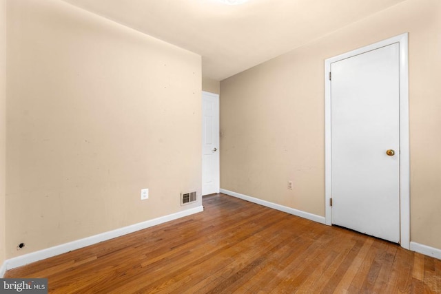 unfurnished bedroom featuring light hardwood / wood-style floors