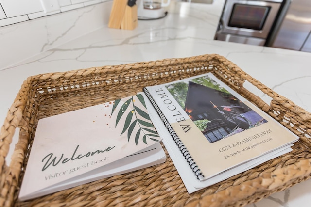 room details with stone counters