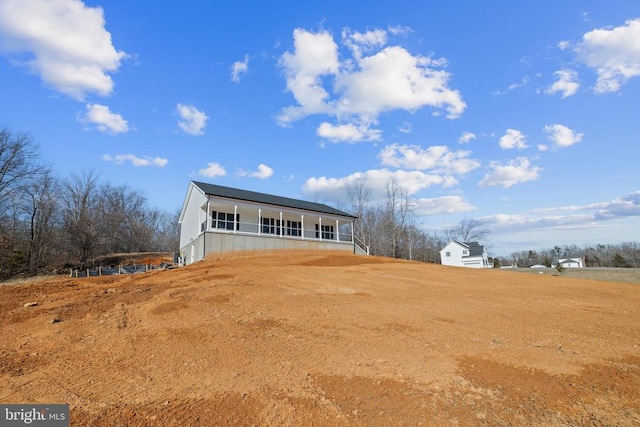 view of front of home