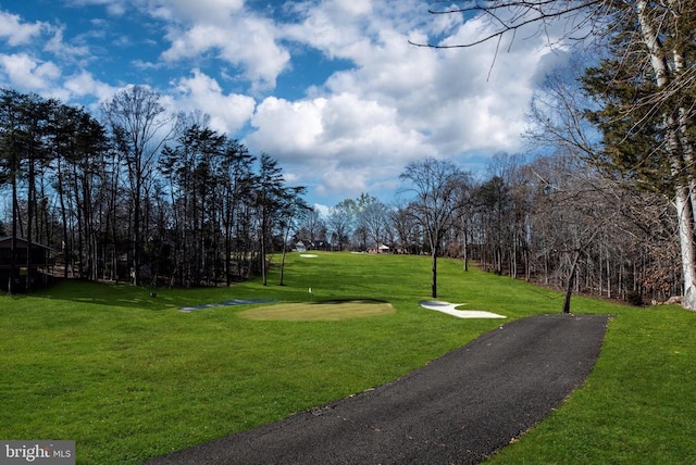 surrounding community with a lawn